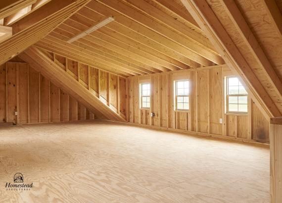 2nd Story Interior of 24x36 with 24' Shed Dormer