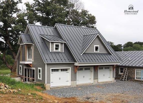 30' x 38' 3-Car 2-Story Custom Classic Garage in Easton PA