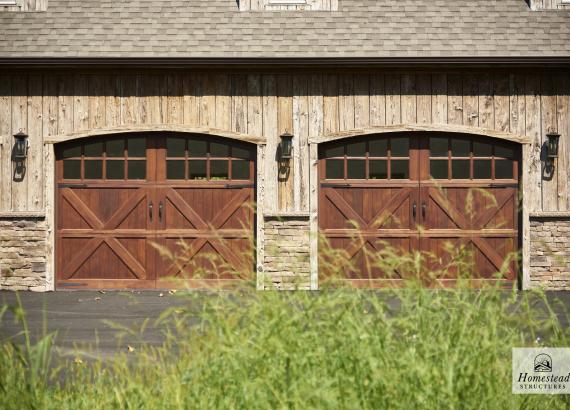 30' x 48' Classic 4-Car Garage with Mushroom Board Siding in Princeton New Jersey