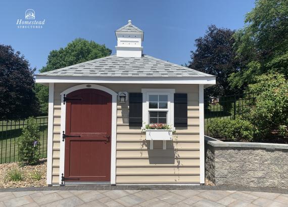 8' x 10' Classic Hip Pool Shed in Mechanicsburg PA