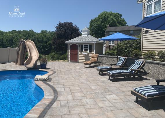 8' x 10' Classic Hip Pool Shed in Mechanicsburg PA