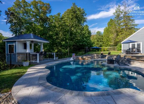 8' x 10' Special Siesta Poolside Bar with Deck in Phoenixville PA