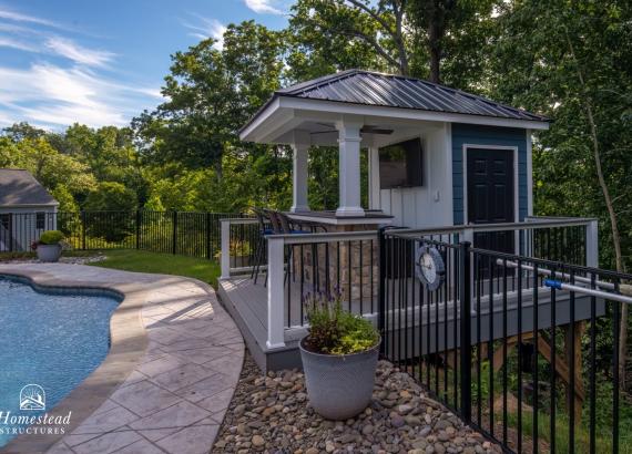 8' x 10' Special Siesta Poolside Bar with Deck in Phoenixville PA