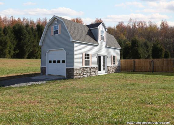 16' x 30' Liberty Dutch Barn Shed (Vinyl Siding)