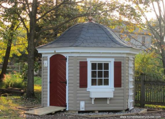 10' Garden Belle - Round Shed - Hexagonal Shed