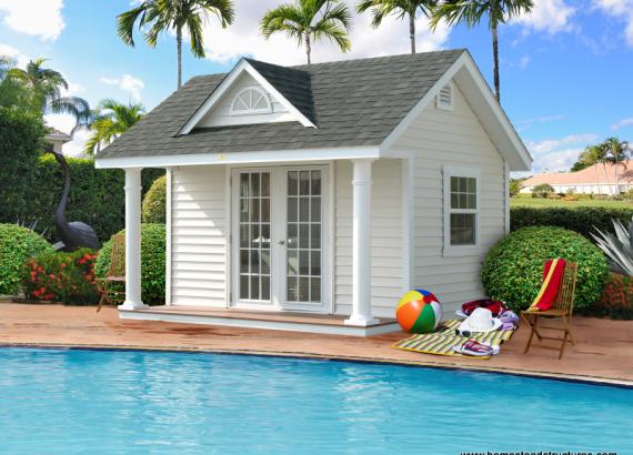 12' x 12' Heritage Classic A Frame Pool House (vinyl siding)