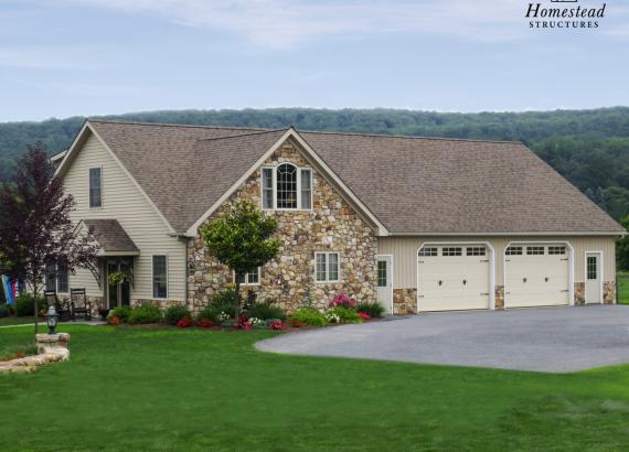 Custom 2-Car Garage with 2-Story Carriage House in New Holland, PA