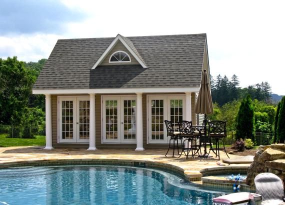 17' x 20' Heritage Pool House (vinyl siding)