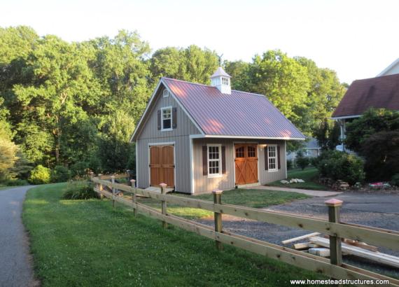 17' x 24' Liberty A Frame Shed (D-temp Siding)