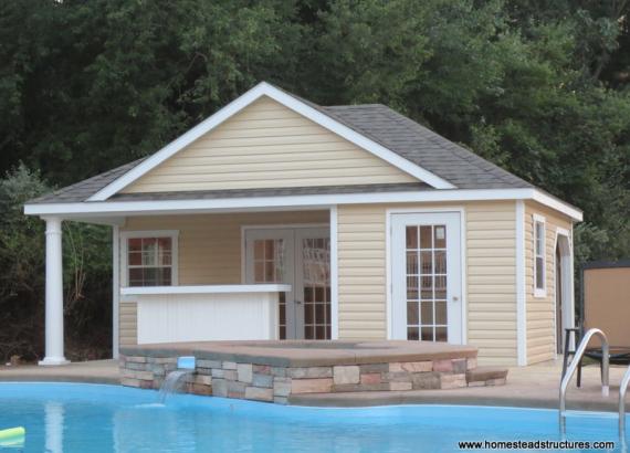 16' x 22' Wellington Pool House (vinyl siding)