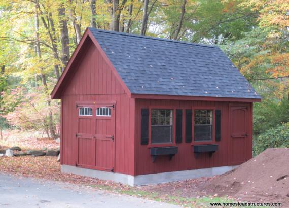 12' x 18' Liberty A Frame Shed (D-Temp siding)