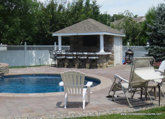 10 x 12 Siesta Poolside Bar (vinyl siding)