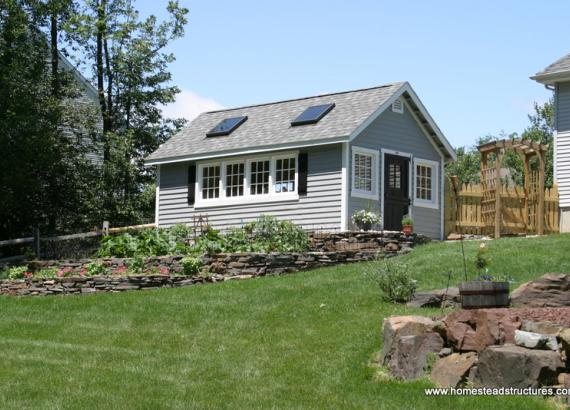  12' x 20' Classic A Frame Potting Shed (Cypress Clapboard Siding)