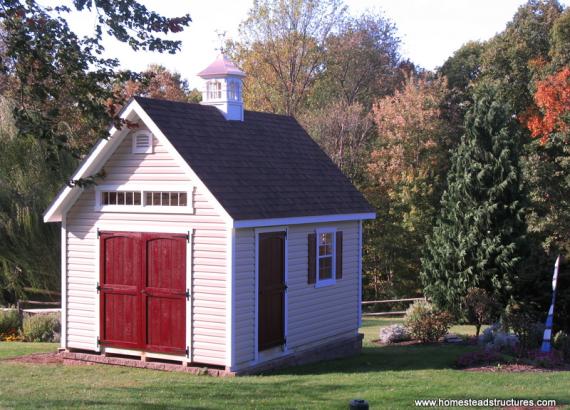 12' x 16' Liberty A Frame Shed (Vinyl Siding)