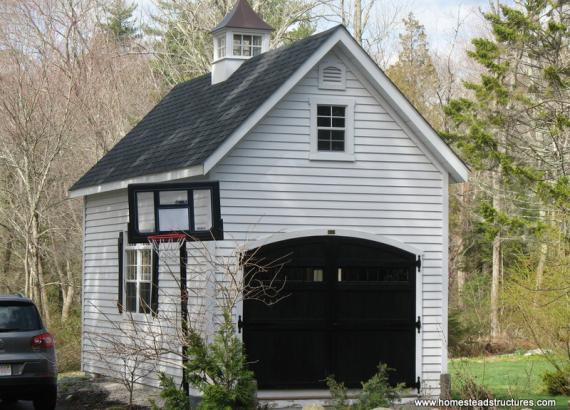 12 x 20 Liberty A Frame Shed (Cypress Clapboard Siding)