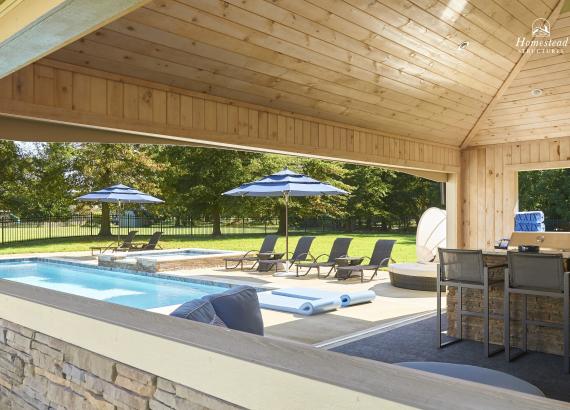 Under Pavilion Area of Avalon Pool House in New Jersey