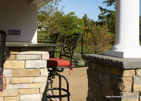 Wellington Pool House - Stone Pier & Bar Facade