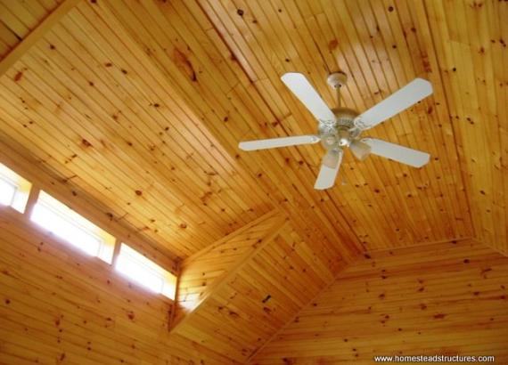 Heritage interior ceiling with pinewood