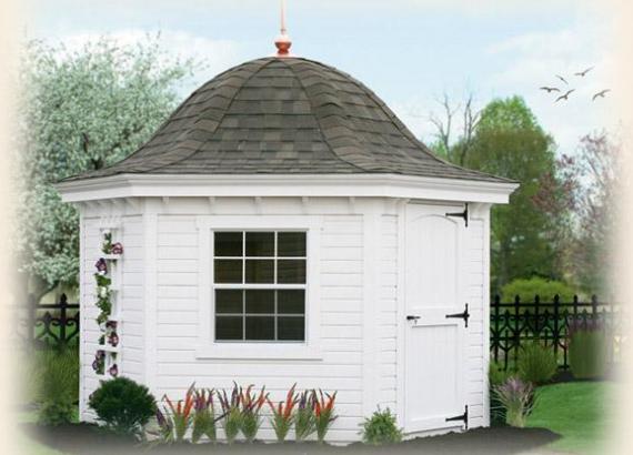 10' Garden Belle - Round Shed - Hexagonal Shed