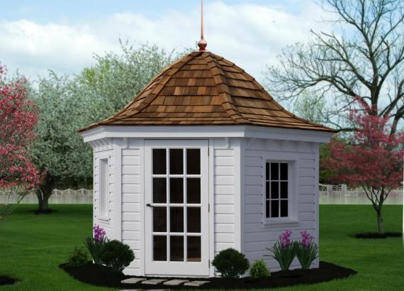 10' Garden Belle - Round Shed - Hexagonal Shed