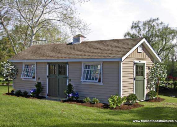 10' x 26' Classic A-Frame Shed (Vinyl Siding)