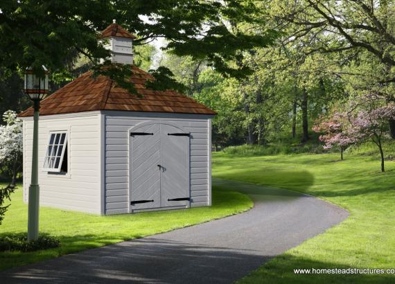 10' x 10' Laurel Hip Roof Shed (vinyl siding)