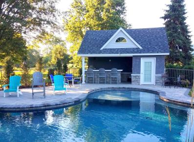 18' x 20' Heritage/Wellington Pool House with Integrity Pools