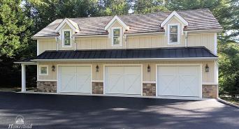 21' x 43' Custom 3-Car 2-Story Classic Garage in Wayne Pennsylvania