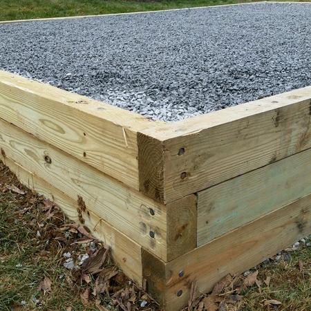 Gravel Bed Foundation for Shed